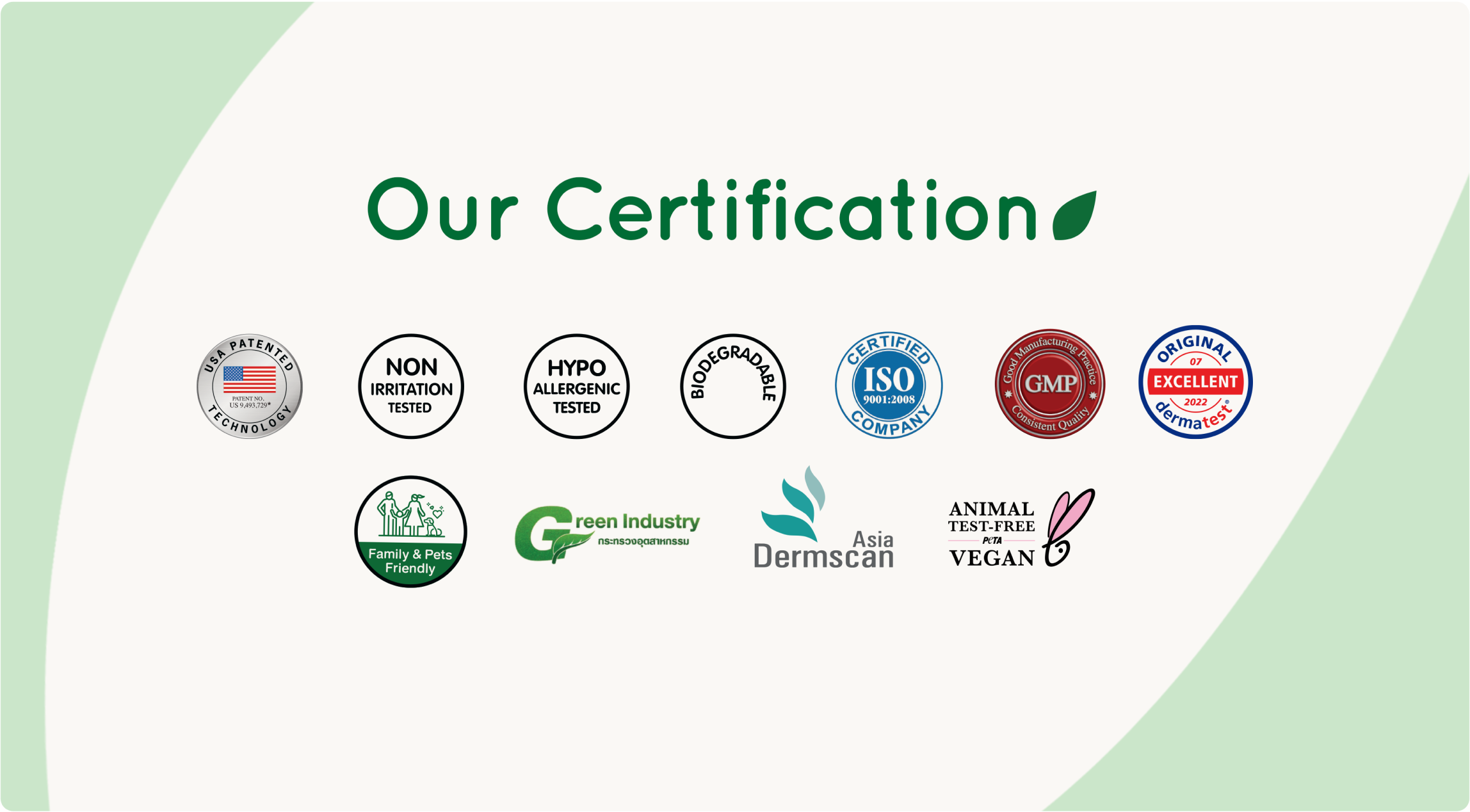 Our Certification