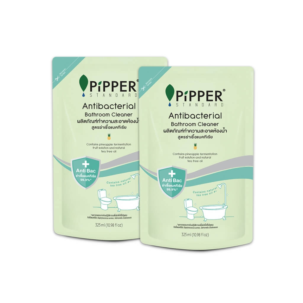 th-11134207-7r98q-lyyzkfyskm8191 ผลิตภัณฑ์ทำความสะอาดห้องน้ำ สูตรฆ่าเชื้อแบคทีเรีย แบบถุง 325 มล. x 2 ถุง - Image 1